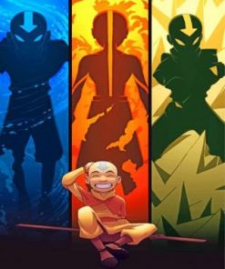 Aang Avatar The Last Airbender Paint by numbers