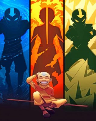 Aang Avatar The Last Airbender Paint by numbers
