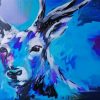 Blue Abstract Deer Paint by numbers