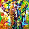 Abstract Elephant Paint by numbers