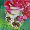 Abstract Floral Skull Paint by numbers