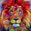 Abstract Lion Animal Paint by numbers