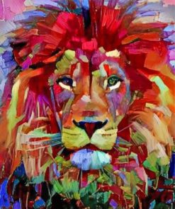 Abstract Lion Animal Paint by numbers