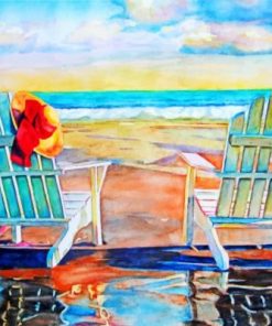 Aesthetic Beach Chairs Paint by numbers