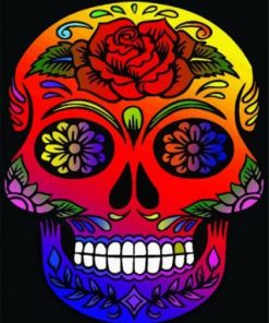 Aesthetic Candy Skull Paint by numbers