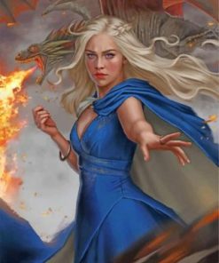 Aesthetic Daenerys Targaryen Paint by numbers