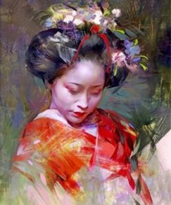 Aesthetic Geisha Paint by numbers