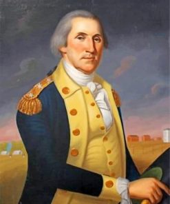 Aesthetic George Washington Paint by numbers