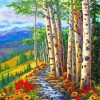 Aesthetic Aspen Trees Paint by numbers
