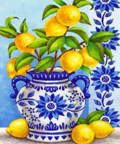 Aesthetic Lemon Plant Paint by numbers