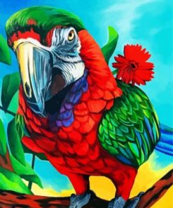 Aesthetic Macaw Paint by numbers
