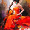 Aesthetic Musician Woman Paint by numbers
