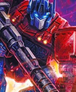 Aesthetic Optimus Prime Paint by numbers