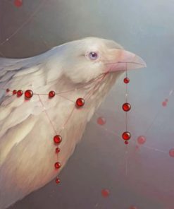 Aesthetic White Ravens Paint by numbers