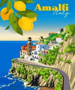 Amalfi Coast Paint by numbers