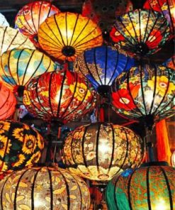 Asian Lanterns Paint by numbers