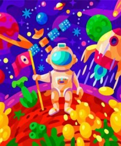 Astronaut Man Paint by numbers