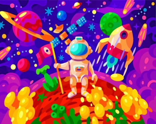 Astronaut Man Paint by numbers