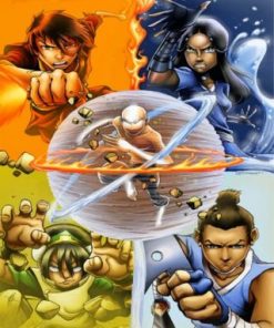 Avatar The Last Airbender Anime Paint by numbers