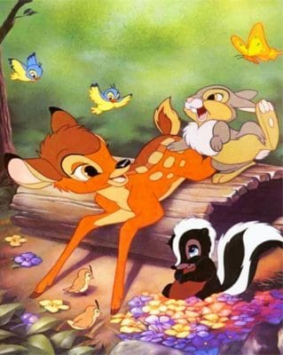 Bambi And Her Friends Paint by numbers
