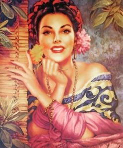 Mexican Woman Paint by numbers