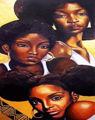 Black Women Paint by numbers