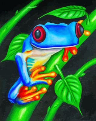 Blue Frog Paint by numbers