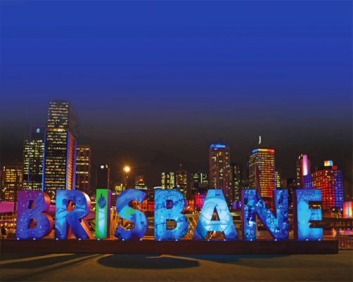 Brisbane Australia Paint by numbers