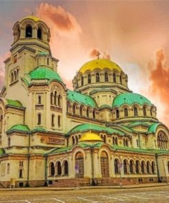 Cathedral Saint Aleksandar Nevski Paint by numbers