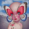 Butterfly Baby Girl Paint by numbers
