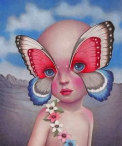 Butterfly Baby Girl Paint by numbers
