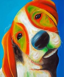 Colorful Beagle Paint by numbers