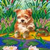 Cute Puppy Paint by numbers