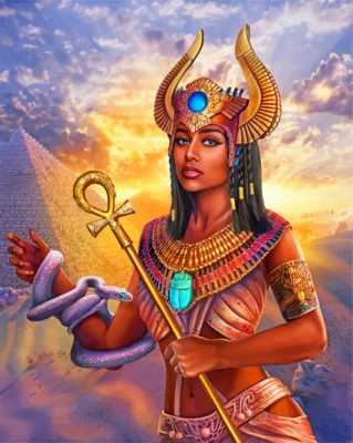Egyptian Goddess Paint by numbers
