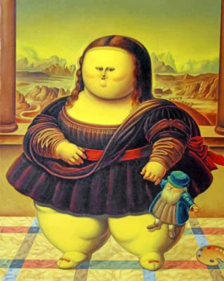 Fat Mona Paint by numbers