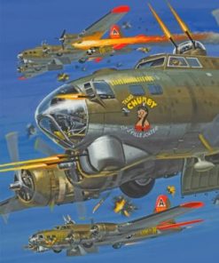Flying Fortress Paint by numbers