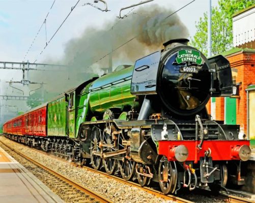 Flying Scotsman Paint by numbers