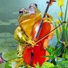 Frog Playing Violin Paint by numbers