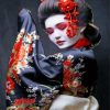 Aesthetic Geisha Woman Paint by numbers