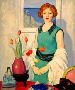 Woman By George Telfer Bear Paint by numbers
