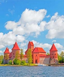 Trakai Island Castle Lithuania Paint by numbers