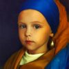 Little Girl With A Pearl Earring Paint by numbers