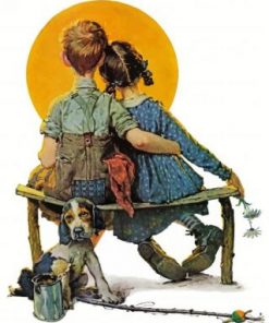 little couple norman rockwell paint by numbers