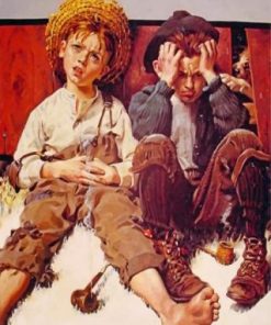 Tom Sawyer And Huckleberry paint by numbers
