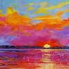 sunset artwork paint by numbers