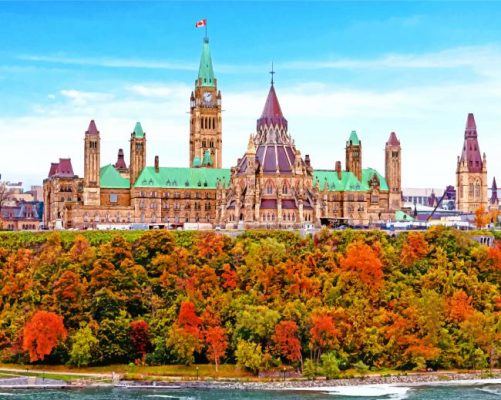 Parliament Hill Canada Paint by numbers