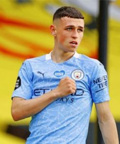 Man City Phil Foden Paint by numbers