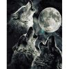 Wolves Howling At The Moon paint by numbers