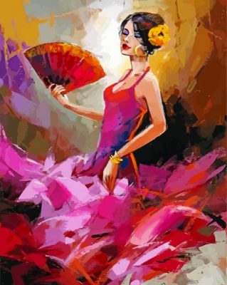 Spanish Woman Dancing Paint by numbers
