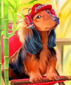 Stylish Dog Paint by numbers